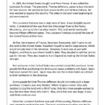 Reading Passage: Louisiana Purchase   Grades 3 & 4 | Tpt With Grade 6 Reading Comprehension Worksheets Jefferson School District