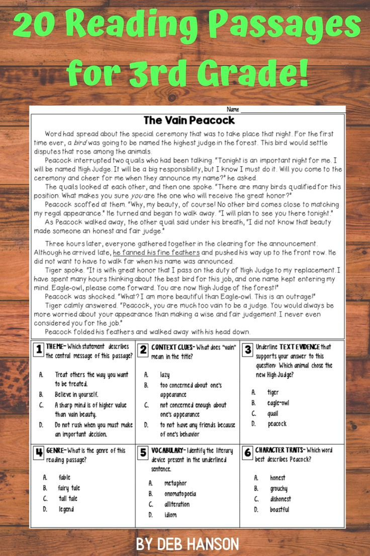 Reading Passages With Multiple Choice Comprehension Questions: 3Rd with regard to Reading Comprehension Worksheets With Multiple Choice Questions