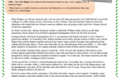 Reading Ruby Bridges Reading For De…: English Esl Worksheets Pdf &amp; Doc inside Ruby Bridges Reading Comprehension Worksheet