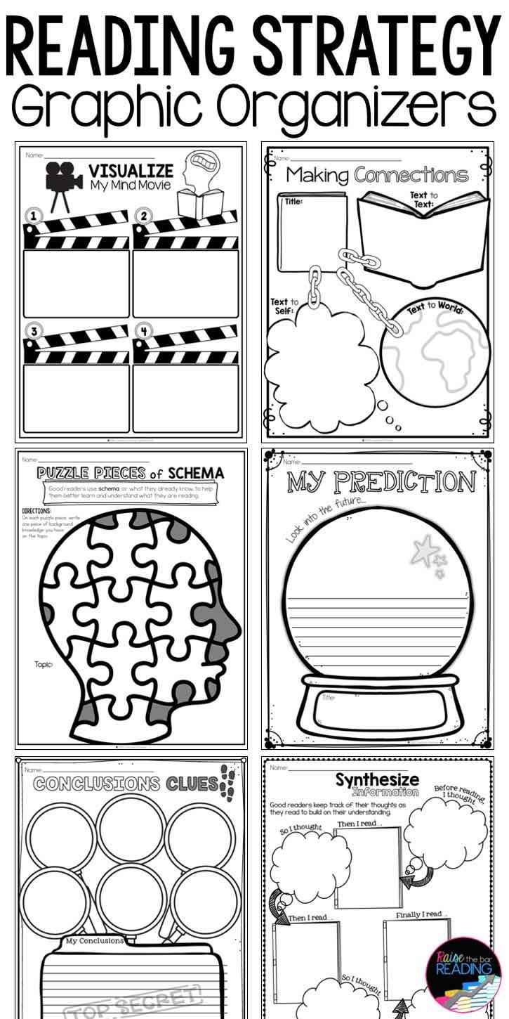 Reading Strategies Graphic Organizers regarding Reading Comprehension Strategies Worksheets