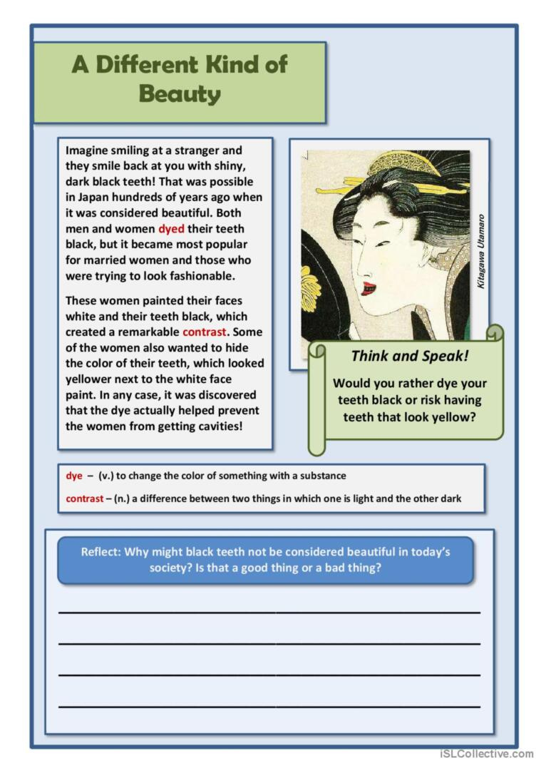 Reading Worksheet - Topic Japan Cult…: English Esl Worksheets Pdf with regard to Culture Reading Comprehension Worksheets