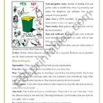 Recycling   Esl Worksheetmmargalef With Regard To Recycle Reading Comprehension Worksheet
