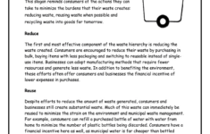 Reduce Reuse Recycle Reading Comprehension Pdf: Fill Out &amp; Sign pertaining to Recycling Reading Comprehension Worksheet