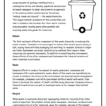 Reduce Reuse Recycle Reading Comprehension Pdf: Fill Out & Sign With Regard To Reading Comprehension Worksheet On Recycling