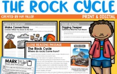 Rock Cycle Activities Reading Comprehension Passages &amp; Questions for Rock Cycle Reading Comprehension Worksheet