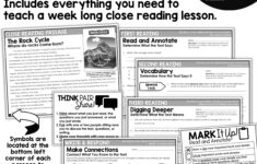 Rock Cycle Activities Reading Comprehension Passages &amp; Questions intended for Rock Cycle Reading Comprehension Worksheet