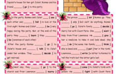 Romeo And Juliet : English Esl Worksheets Pdf &amp; Doc in Romeo and Juliet Reading Comprehension Worksheets