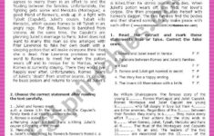 Romeo And Juliet - Esl Worksheetpatties with regard to Romeo And Juliet Reading Comprehension Worksheets