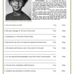 Rosa Parks: English Esl Worksheets Pdf & Doc Pertaining To Reading Comprehension Worksheet Rosa Parks