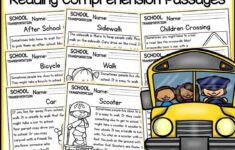 School Transportation Reading Comprehension Passages And Question pertaining to Transportation Reading Comprehension Worksheets Kids