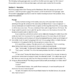Sea Reading Comprehension: Literal & Inferential Meaning Intended For Literal Comprehension Passages Examples Worksheets