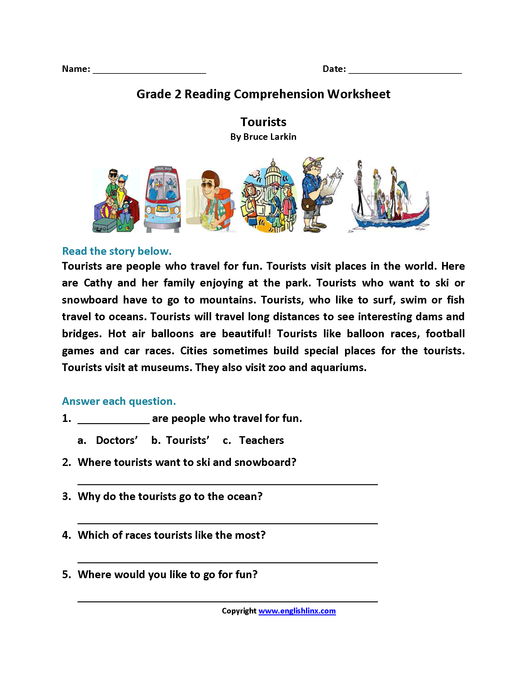 Second Grade Reading Worksheets | Improve Fluency And Vocabulary inside Second Grade Reading Comprehension Worksheets Free