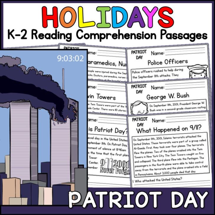 9/11 Reading Comprehension Worksheets Free