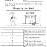 Sequencing Events Activity Worksheet For 1St Grade (Free Printable) In Sequence Of Events Reading Comprehension Worksheets