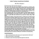Seventh Grade Reading Worksheets | Vocabulary & Fluency Practice Pertaining To Story For Grade 7 Worksheets