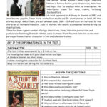 Sherlock Holmes   Easy Reading Findi…: English Esl Worksheets Pdf With Sherlock Holmes Reading Comprehension Worksheets