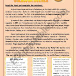Sherlock Holmes, Presentation, Reading Comprehension, Crosswords Inside Sherlock Holmes Reading Comprehension Worksheets
