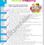 Shopping For Clothes   Reading Comprehension Test   Esl Worksheet With Fashion Reading Comprehension Worksheets Liveworksheets