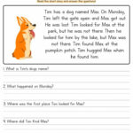 Short Story Reading Comprehension Worksheets Inside Short Story Reading Comprehension Worksheet