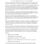 Sixth Grade Reading Comprehension Worksheets | Free Printable 6Th In Reading Comprehension Worksheet For Year 6