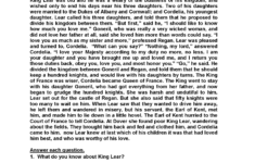 Sixth Grade Reading Worksheets | Vocabulary &amp; Fluency Practice (Pdf) with Grade 6 Reading Comprehension Worksheet King Lear