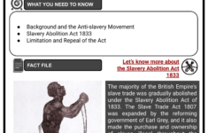 Slavery Abolition Act 1833 | Background, Limitations &amp; Repeal regarding Modern Slavery Reading Comprehension Worksheets High School