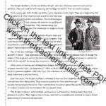 Social Studies Worksheets From The Teacher'S Guide Inside Free Wright Brothers Reading Comprehension Worksheet