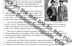 Social Studies Worksheets From The Teacher'S Guide inside Free Wright Brothers Reading Comprehension Worksheet