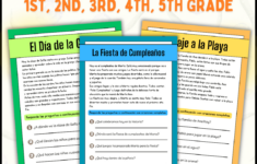 Spanish Reading Comprehension Passages For 1St To 5Th Grade | Pdf inside 3rd Grade Spanish Reading Comprehension Worksheets
