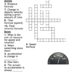 Speed, Velocity And Acceleration Crossword   Wordmint Inside Speed And Velocity Reading Comprehension Worksheet