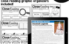 Spring Baseball Close Reading Comprehension Passages &amp; Questions with Baseball Passage Reading Comprehension Worksheets
