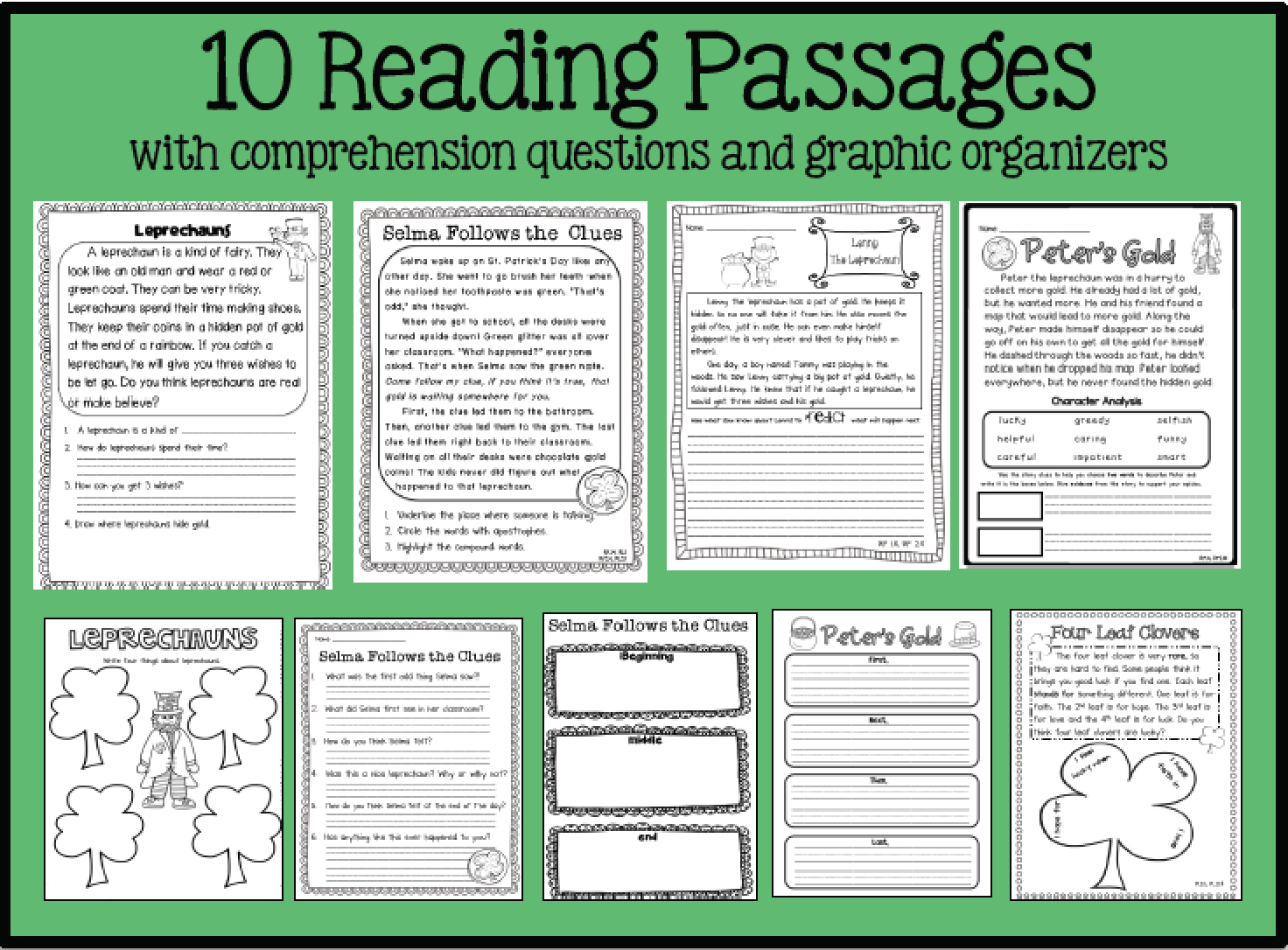 St. Patrick&amp;#039;S Day Activities - Sarah&amp;#039;S Teaching Snippets within Free St Patrick&amp;amp;#039;s Day Reading Comprehension Worksheets