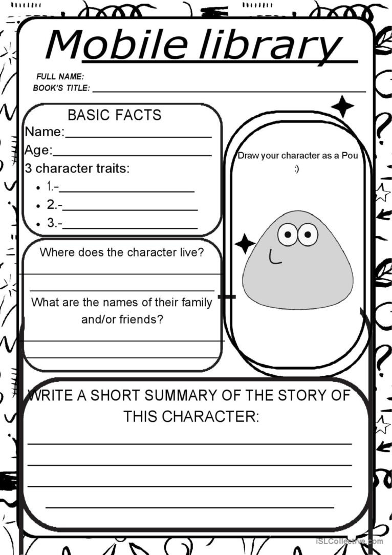 Story Reading Comprehension, Charact…: English Esl Worksheets Pdf pertaining to Descriptive Story Comprehension Worksheets