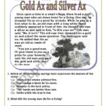 Story Time! Korean Folk Take(The Gold Ax And The Silver Ax) Read Pertaining To Folktale Reading Comprehension Worksheet