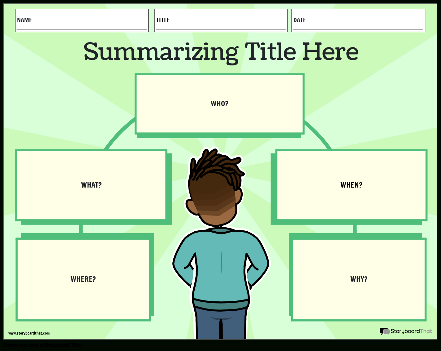 Summarizing Worksheets: Create With Storyboard That (2025) intended for Summarizing Reading Comprehension Worksheet