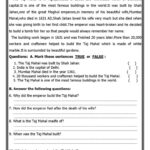Taj Mahal Reading For Detail (Deep…: English Esl Worksheets Pdf & Doc Intended For Taj Mahal Reading Comprehension Worksheet