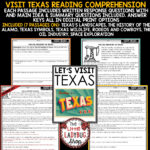 Texas Reading Comprehension Passages 3Rd 4Th Grade   The Little Throughout Texas Revolution Reading Comprehension Worksheets