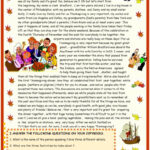 Thanksgiving : Reading Comprehension…: English Esl Worksheets Pdf Pertaining To Reading Comprehension Worksheets Thanksgiving