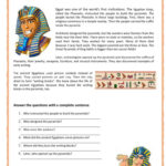 The Ancient Egyptian: English Esl Worksheets Pdf & Doc Throughout Ancient Egypt Reading Comprehension Worksheets