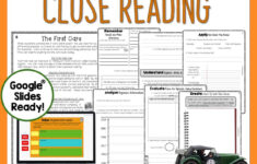 The First Cars Reading Comprehension Passages And Questions intended for Cars Reading Comprehension Worksheets