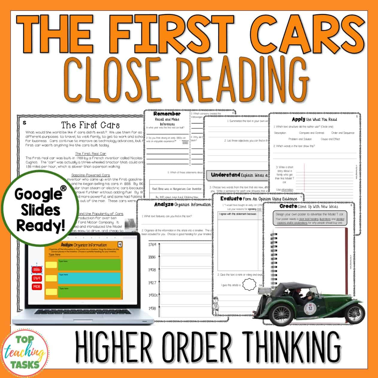 The First Cars Reading Comprehension Passages And Questions intended for Cars Reading Comprehension Worksheets