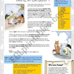The Fox And The Stork (Aesop Fable+Short Playscript)   Esl Intended For Playscript Comprehension Worksheets