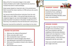 The Industrial Revolution: English Esl Worksheets Pdf &amp; Doc within American Industrial Revolution Reading Comprehension Worksheets