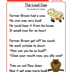 The Loud Cow Phonics Reading Comprehension Story Worksheet   Ow Intended For Fun Reading Comprehension Worksheets