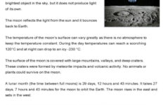 The Moon Reading Comprehension Creat…: English Esl Worksheets Pdf regarding Moon Reading Comprehension Worksheets
