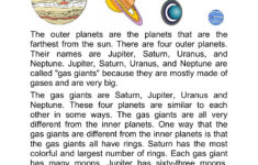 The Outer Planets - Zion Central Middle School - Flip Ebook Pages pertaining to Neptune Reading Comprehension Worksheet