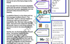 The Pet Shop - Esl Worksheetmoma regarding Grade 5 Reading Comprehension Worksheet The Pet Shop