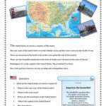 The United States Of America   Basic…: English Esl Worksheets Pdf In United States Reading Comprehension Worksheets