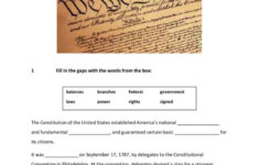 The Us Constitution: English Esl Worksheets Pdf &amp; Doc for Constitution Reading Comprehension Worksheet