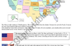 The Usa - Reading Comprehension - Esl Worksheetchiaras in United States Reading Comprehension Worksheets